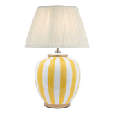 Circus Ceramic Table Lamp Yellow & White With Shade